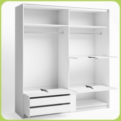 Copy of armario de correderas winner 170x210 blanco