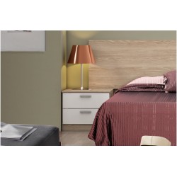 Cabecero y dos mesitas modelo new couple en color sable y blanco Dormitorios de matrimonio 87,00 € 71,90 €