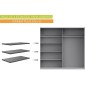 Lote 3 estantes 107x42 cm winner plus de 270 cm Lote 3 estantes 107x42 cm winner plus de 270 cm