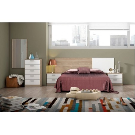 Dormitorio Completo Modelo New Couple en Sable y Blanco Dormitorios de matrimonio 147,00 € 121,49 €