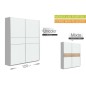 Armario de correderas winner 120x210 blanco