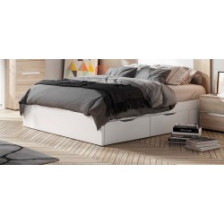Cama cuatro cajones modelo Lyon blanco mate.