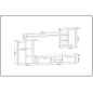 Salon sunset cambrian blanco con leds Salon sunset cambrian blanco con leds