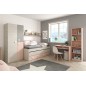 Cama doble juvenil nube + estante Cama doble juvenil nube + estante