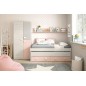 Cama doble juvenil nube + estante Cama doble juvenil nube + estante