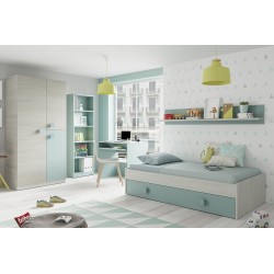 Cama doble juvenil snuba acqua