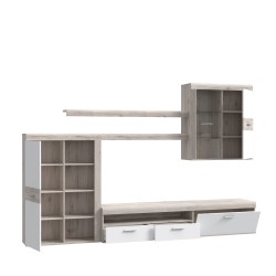 Mueble de salón NIZA color Roble Arena