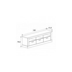 Salon chellen 02 luces leds color cambrian blanco