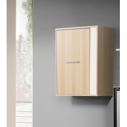 Salón mini barato color haya y blanco