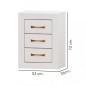 Dormitorio modelo niza 15 en blanco dorado Dormitorio modelo niza 15 en blanco dorado