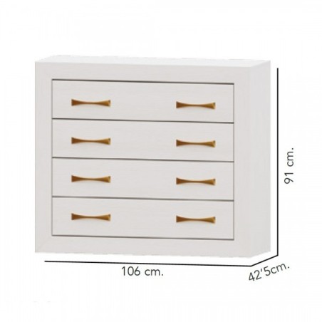 Dormitorio modelo niza 16 en blanco