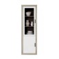 Vitrina alta 1 puerta lara cambria grafito