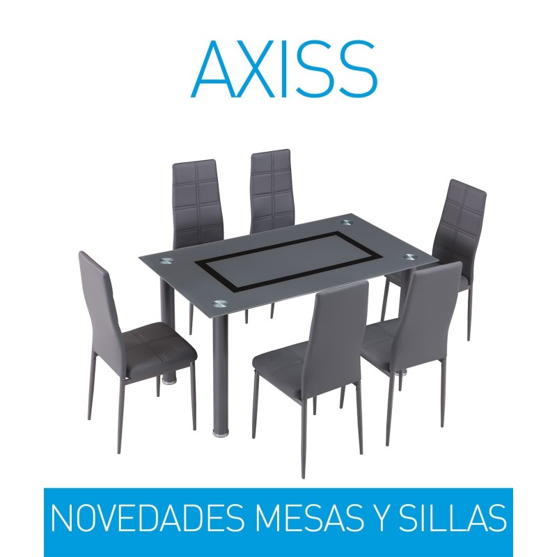 Conjunto de Oferta mesa comedor+6 sillas modelo Axiss Conjunto de Oferta mesa comedor+6 sillas modelo Axiss