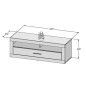 copy of Composicion saslon modelo stone cemento blanco con leds