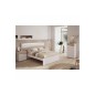 Mesita cannes 3 cajones sahara y blanco Mesita cannes 3 cajones sahara y blanco