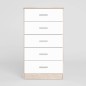 Dormitorio new couple con mesitas tres cajones en color sahara/blanco o blanco Dormitorio new couple con mesitas tres cajones en color sahara/blanco o blanco