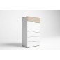 dormitorio completo nantes con dos mesitas cannes dos cajones en color sahara/blanco dormitorio completo nantes con dos mesitas cannes dos cajones en color sahara/blanco