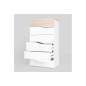 dormitorio completo nantes con dos mesitas cannes dos cajones en color sahara/blanco dormitorio completo nantes con dos mesitas cannes dos cajones en color sahara/blanco