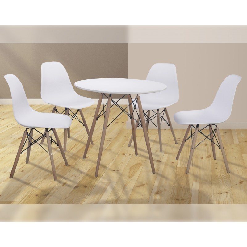 conjunto dinamarca mesa redonda y 4 sillas conjunto dinamarca mesa redonda y 4 sillas