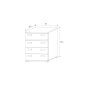 Dormitorio completo modelo córdoba con comoda y espejo Dormitorio completo modelo córdoba con comoda y espejo