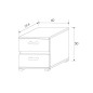 Dormitorio completo modelo córdoba con comoda y espejo Dormitorio completo modelo córdoba con comoda y espejo