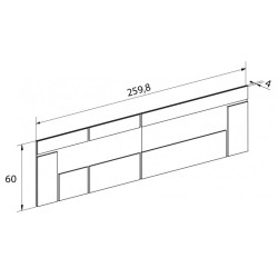 Dormitorio cabecero y 2 mesitas modelo Rambla con Leds