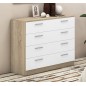 Comoda modelo monika 4 cajones pino andersen gris