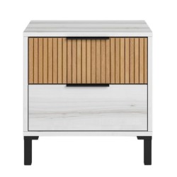 Dormitorio Arles completo con comoda color albo